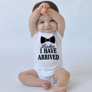 Custom baby one piece personalized short sleeves
